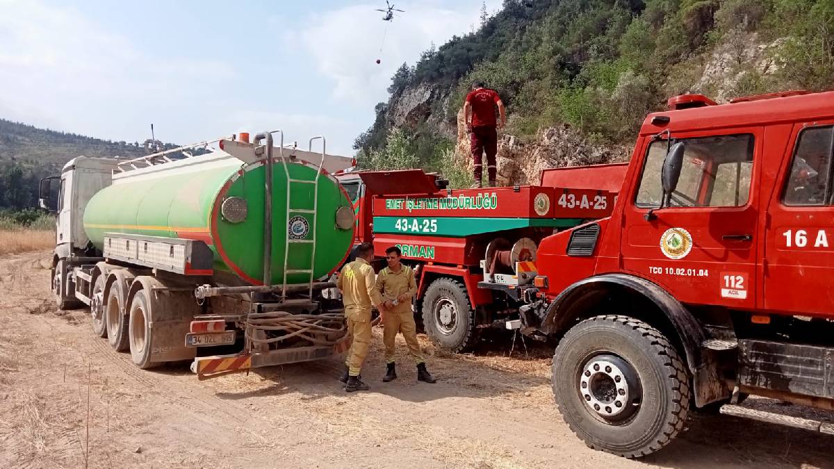 Büyükşehirden Bilecik’teki orman yangınlarına destek