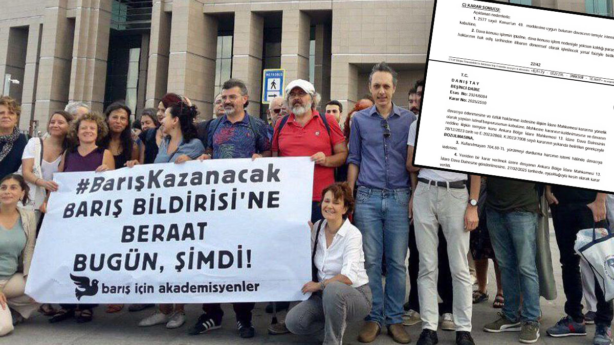 Danıştay'dan tarihi günde, tarihi hüküm: Barış Akademisyenlerine göreve dönüş kararı