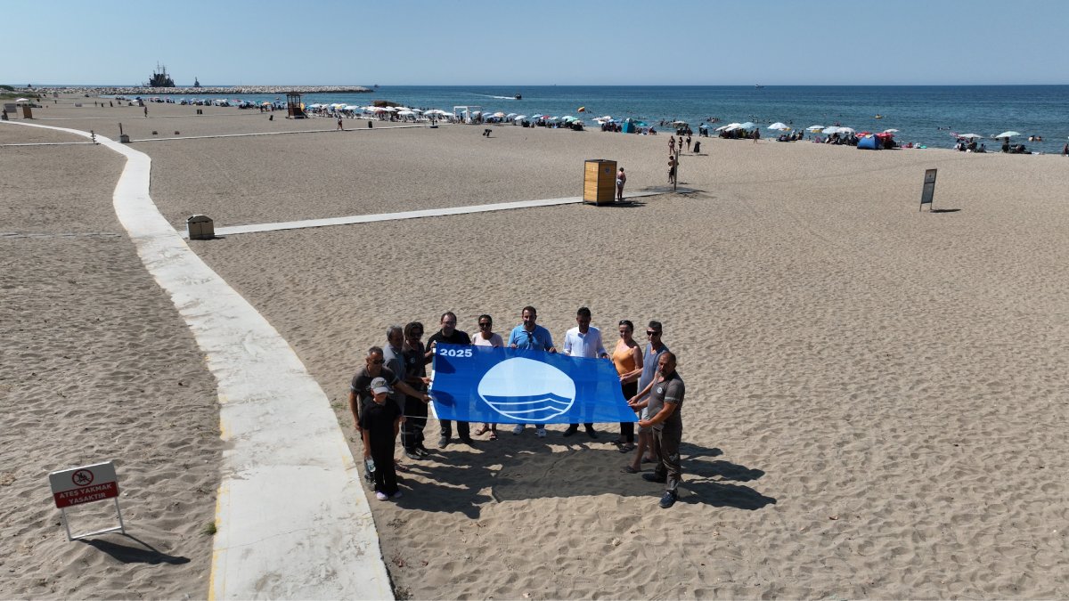 Bursa sahillerinde ‘Mavi Bayrak’ dalgalanıyor