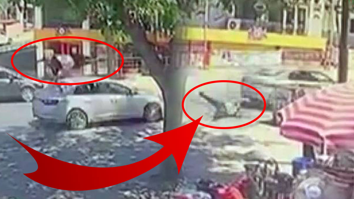 Trafik magandası dehşeti kamerada! Çarptığı adam, hastanede yaşam mücadelesi veriyor