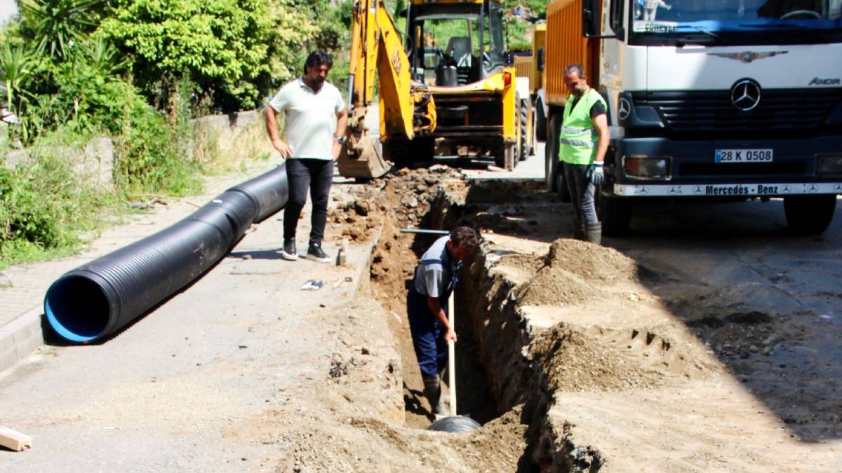 Giresun Belediyesinden altyapı atağı