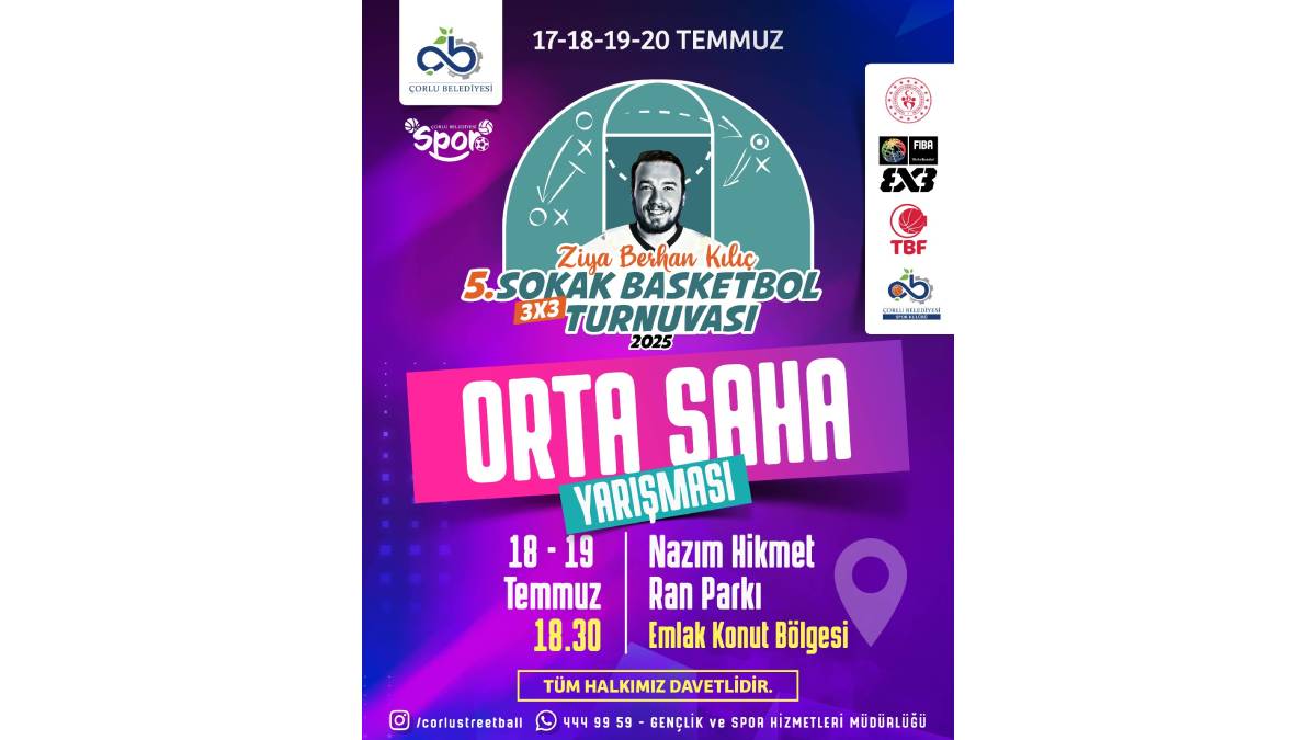 Nefesler tutuldu: Ziya Berhan Kılıç 3x3 Sokak Basketbolu Turnuvası başlıyor