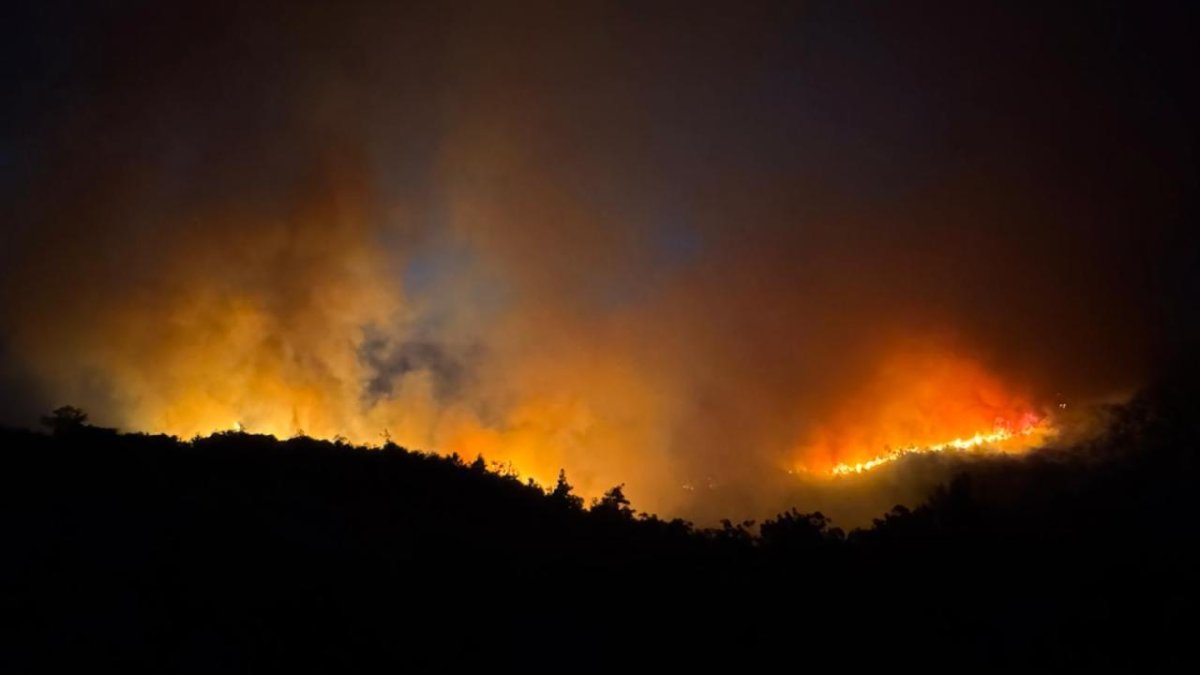Balıkesir'de orman yangını: Bir mahalle tedbiren boşaltıldı