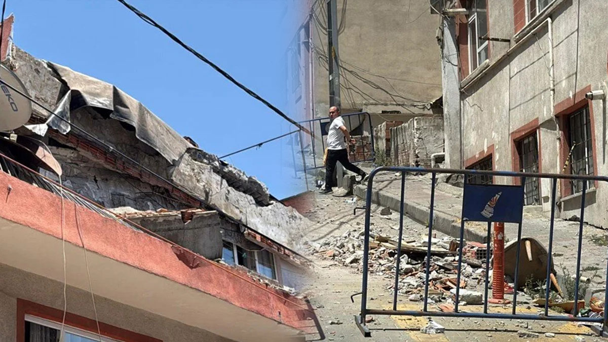 İstanbul'da görmezden gelinen tehlike: Balkon, durduğu yerde çöktü! Çürük binalar kaderimiz olmasın...