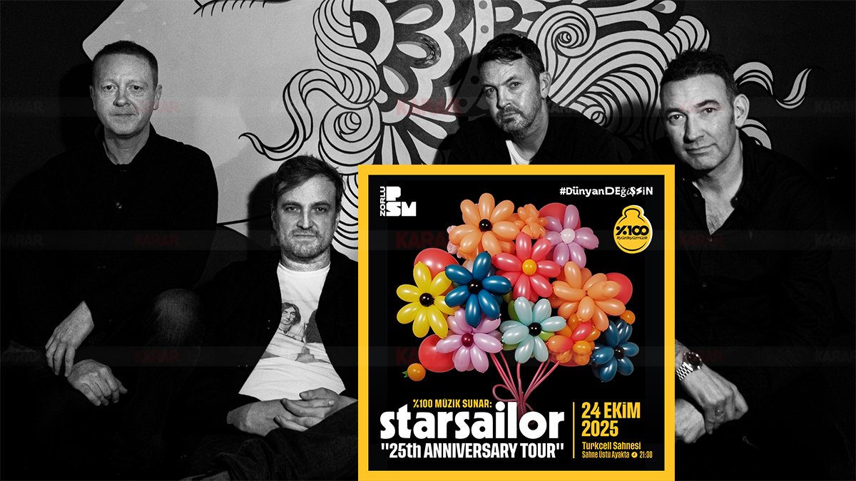 Efsane geri dönüyor: Starsailor, 25. yıl turnesiyle 24 Ekim'de İstanbul'da!