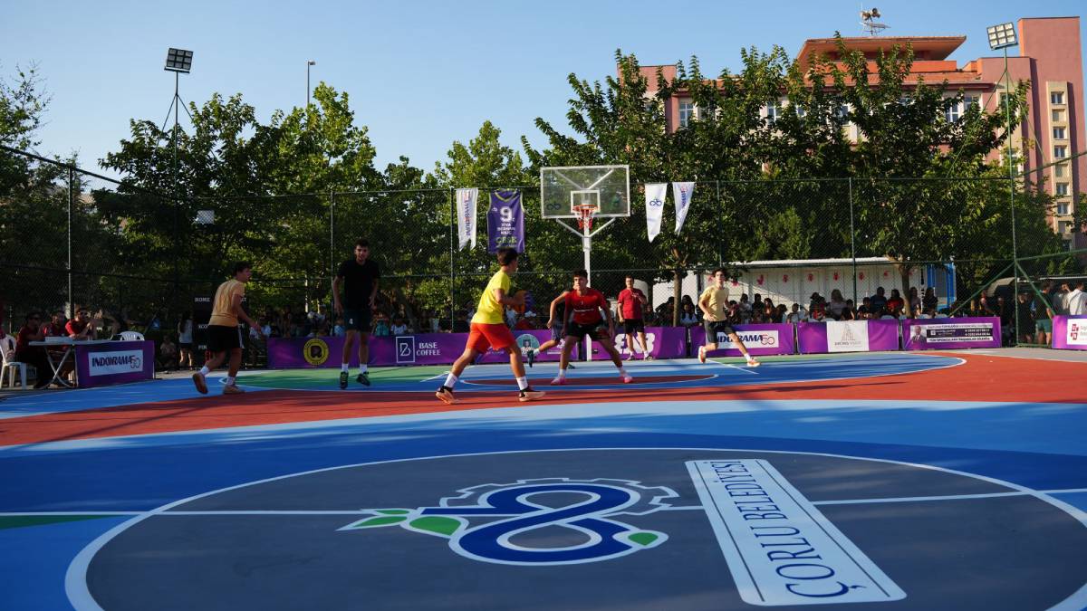 Sokak basketbolunun kalbi Çorlu'da atıyor