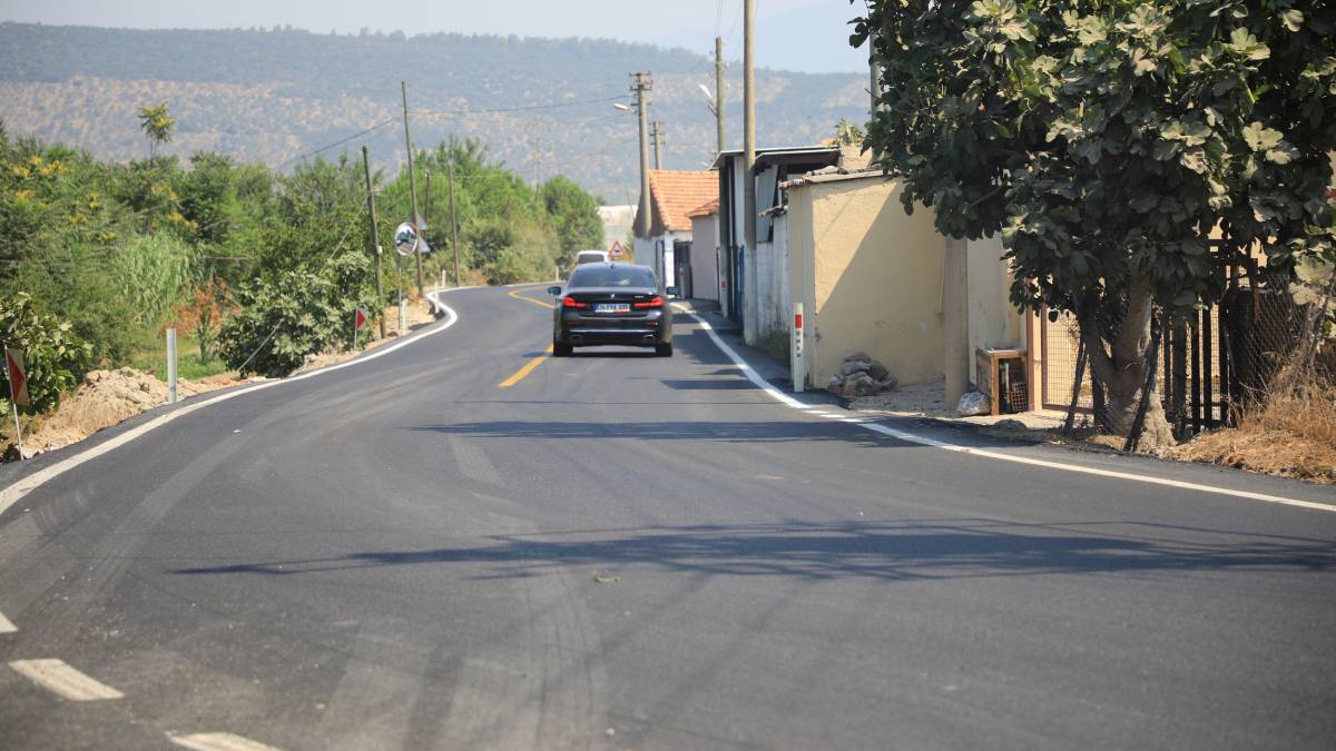 Milas kırsalındaki 80 milyonluk yol yatırımı tamamlandı