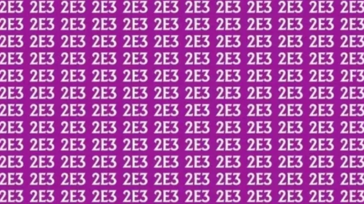 Gizli kodu görebilen zaten zeki! Gözlerinize güveniyorsanız “2f3”ü 9 saniyede bulun