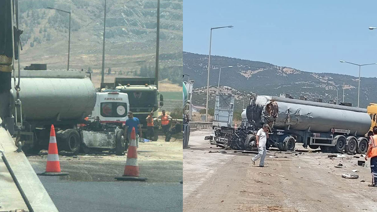 TAG Otoyolu'nda kamyon ile tanker çarpıştı: 2 kişi hayatını kaybetti