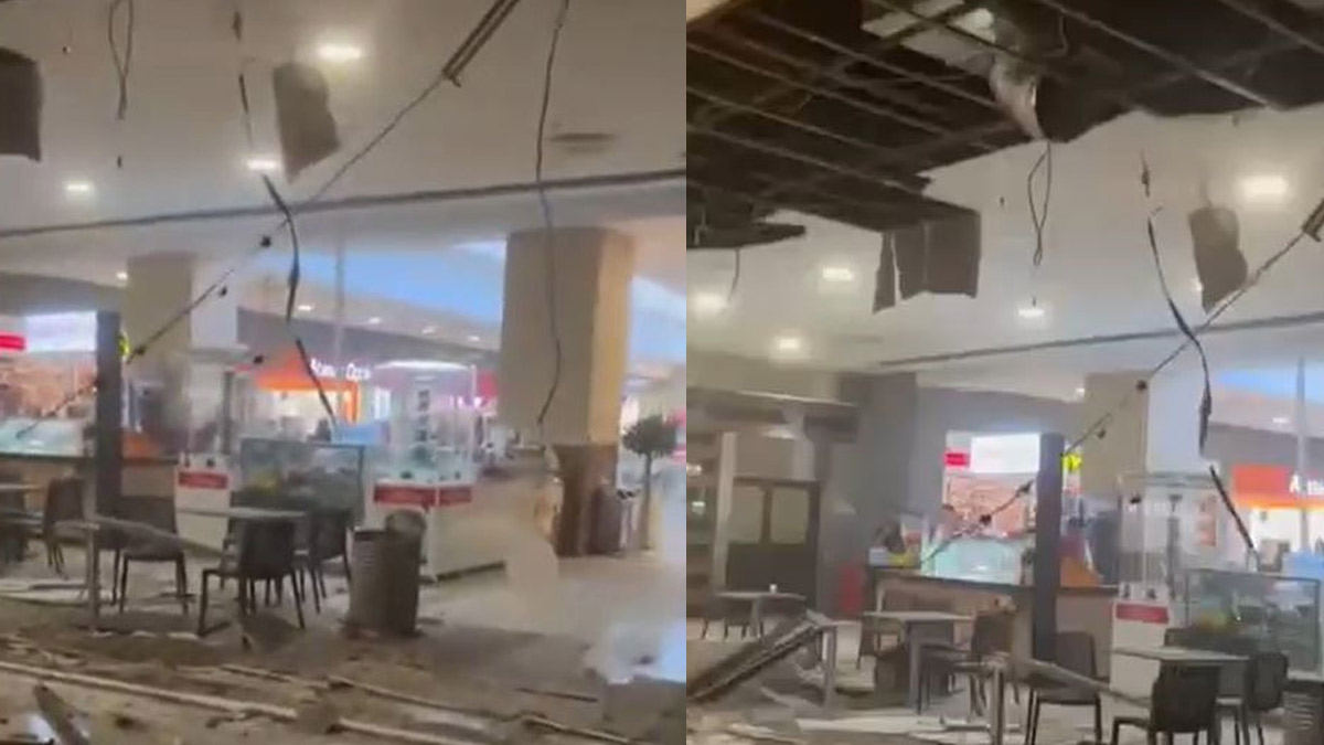 Beylikdüzü’nde AVM’de asma tavan çöktü