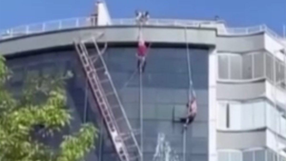 Samsun’da 11. katta can pazarı: İskele koptu, işçiler son anda kurtuldu