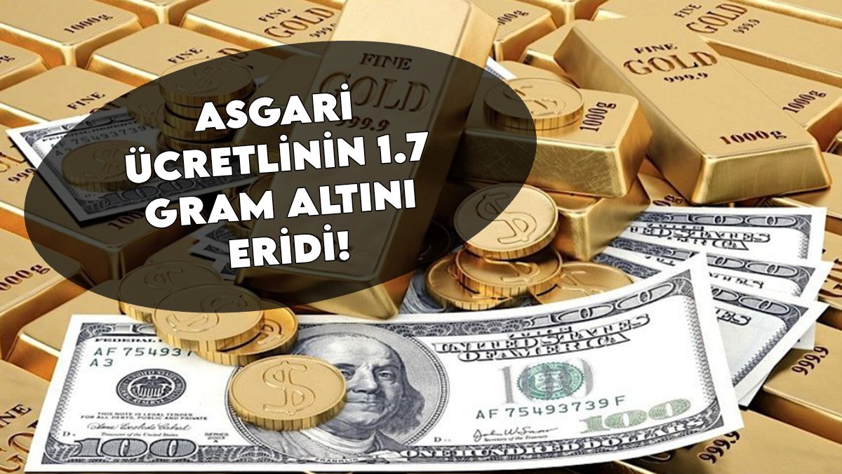 Şok "altın hesabı"! Asgari ücretlinin 1 yılda 1.7 gram altını buhar oldu!