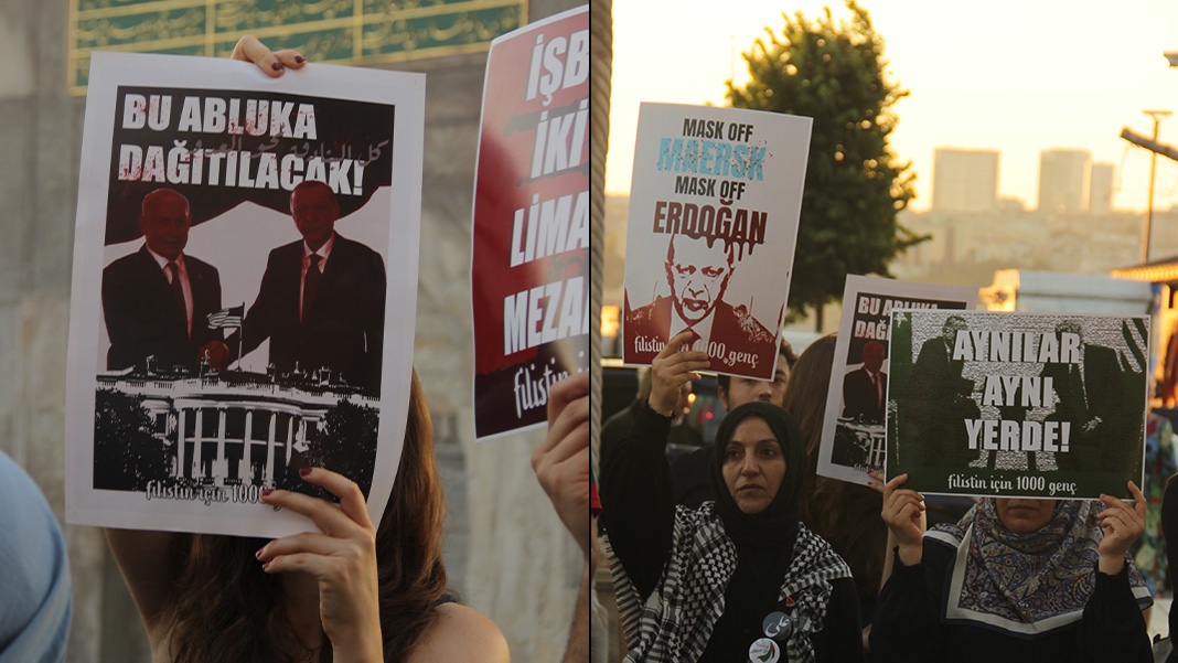 Netanyahu ile Erdoğan fotoğrafına gözaltı