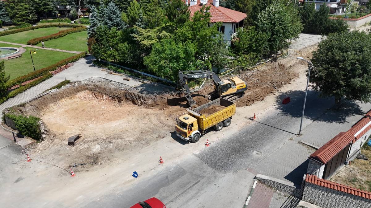 Safranbolu’nun gözde bölgesinde yol genişletme ve taş duvar çalışması