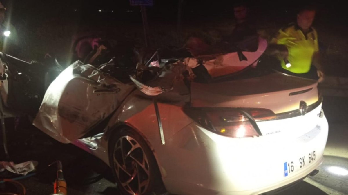 Bursa’da feci kaza: 3 ölü 1 yaralı