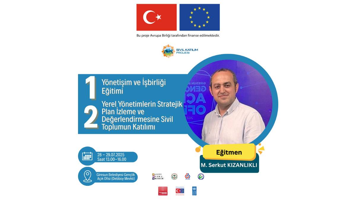 Sivil katılım projesi eğitimi düzenlenecek