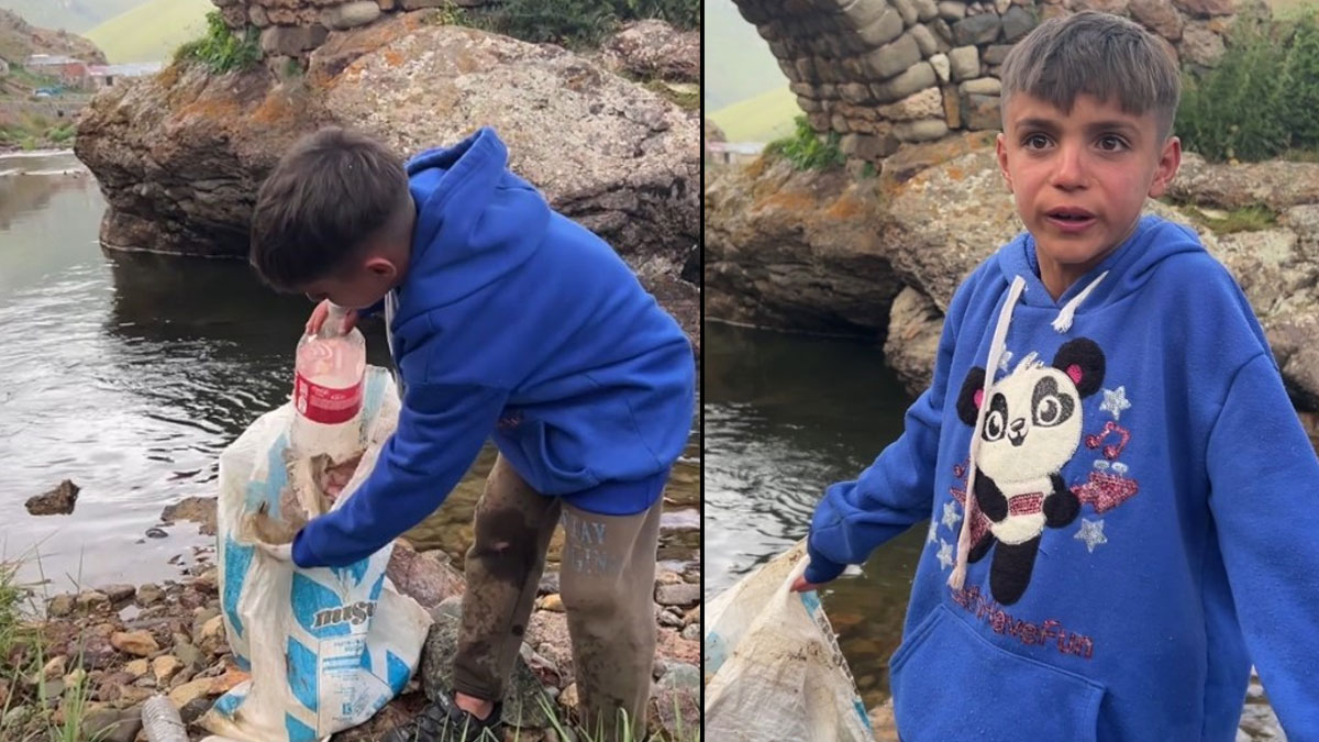 Küçük Mete'nin çöp isyanı gündem oldu: Hayvanlar zarar görüyor