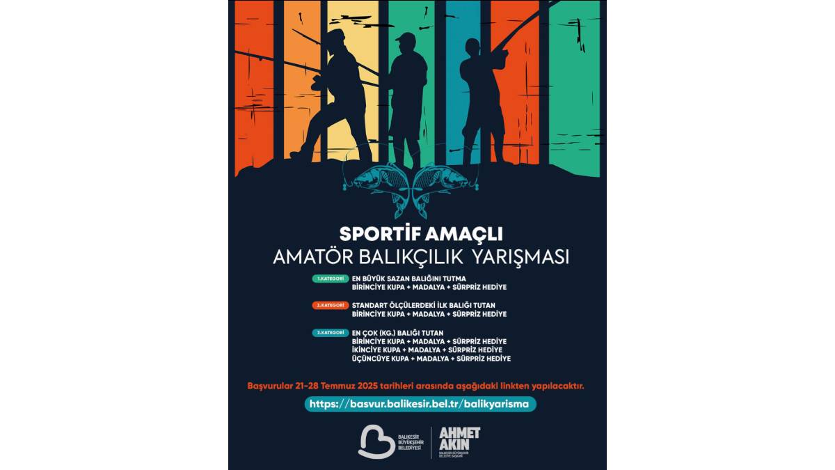 Sportif Amaçlı Amatör Balıkçılık Yarışması başlıyor