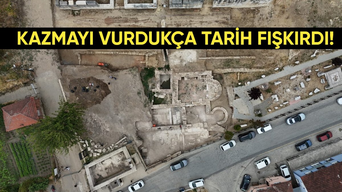 Düzce'de kazma her indiğinde tarih fışkırıyor! Antik tiyatroda Bizans'a ait ibadethane bulundu