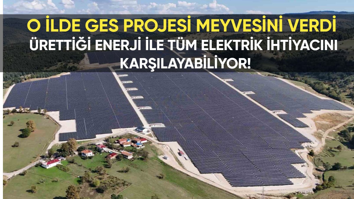 O ilde GES projesi meyvesini verdi! Ürettiği enerji ile tüm elektrik ihtiyacını karşılayabiliyor: 11 milyondan fazla...