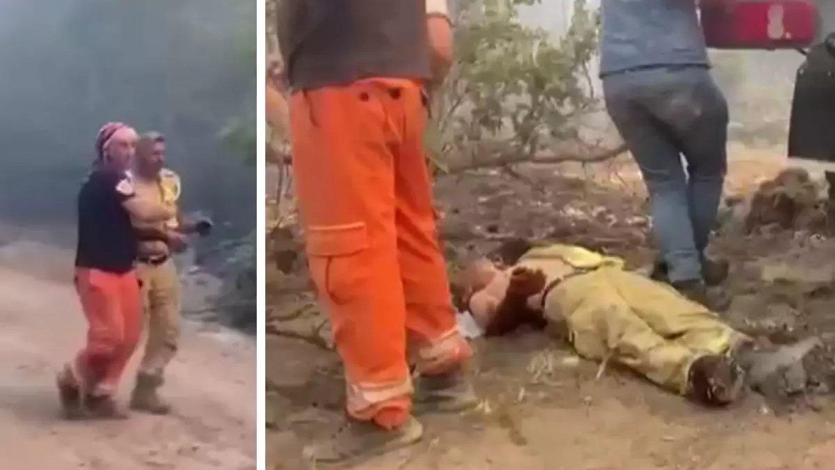 Eskişehir'deki yangında yaralanan görevlinin görüntüleri ortaya çıktı: Yanıyorum, kurtarın beni