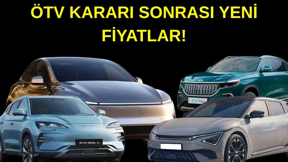 İşte yeni elektrikli fiyatları! Togg zamlandı, Tesla LR, Kia EV6, BYD Seal U ucuzladı: İşte tam liste!
