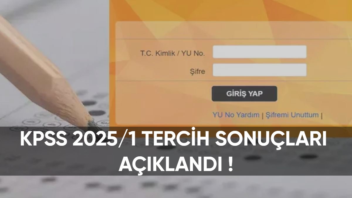 Milyonların beklediği haber geldi! KPSS 2025/1 tercih sonuçları açıklandı: İşte şaşırtan taban puanlar