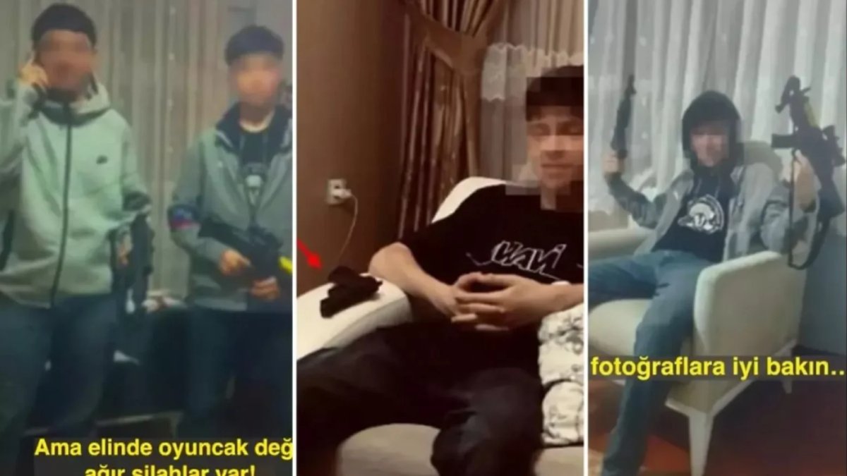 Minguzzi cinayetinden yargılanan çocukların yeni görüntüleri ortaya çıktı: Uzun namlulu silahlarla poz vermişler