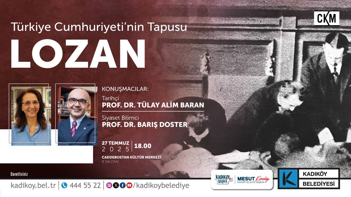 Lozan Antlaşması’nın 102. yılına özel söyleşi CKM’de