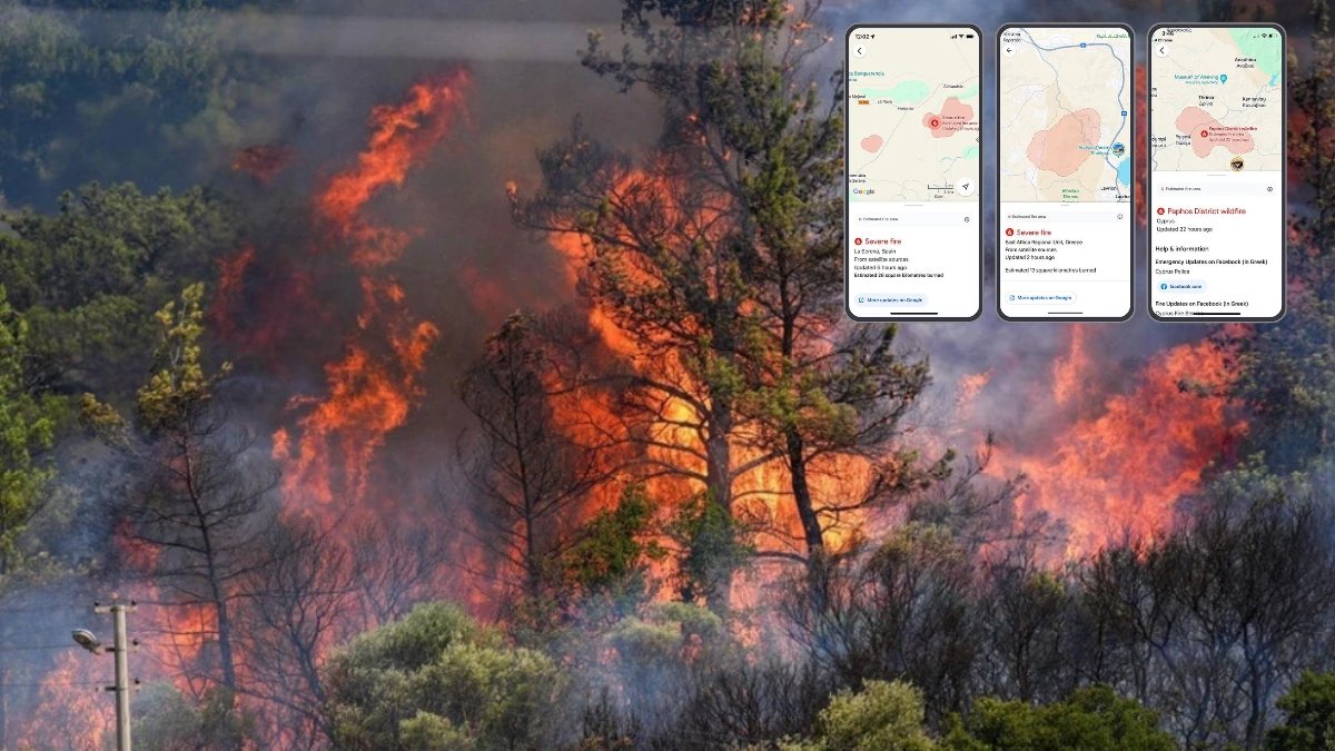 Türkiye alevlere teslim oldu! Bursa, Karabük, Maraş yanıyor: İşte Google Haritalar'dan adım adım yangınları takip etme yöntemi