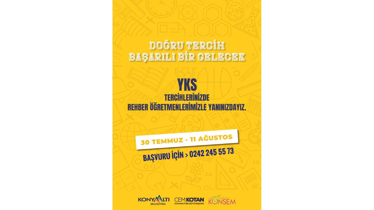 Konyaaltı Belediyesi üniversiteye geçişte de gençlerin yanında