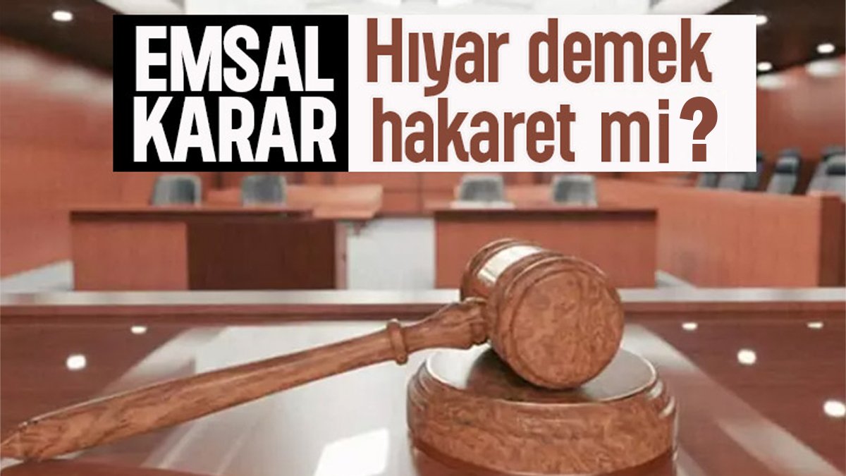 Yargıtay'dan emsal karar! Birine "hıyar" demek hakaret mi?