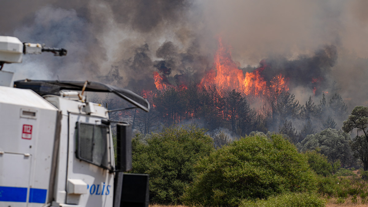 İzmir yine alevler altında: Bornova'daki orman yangını Buca'ya sıçradı