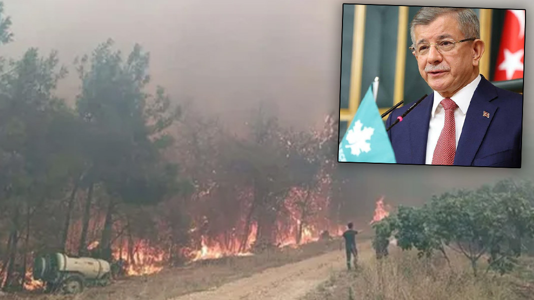 Davutoğlu, Bursa'daki yangın bölgesinde: 'Geç müdahale edilmişse ihmal nerede araştırılsın'