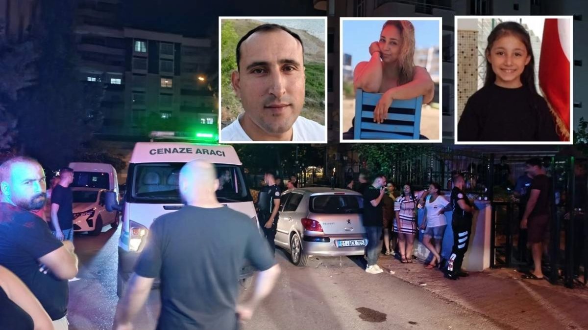 Adana'da aile katliamı: Eşini ve kızını öldürüp intihar etti