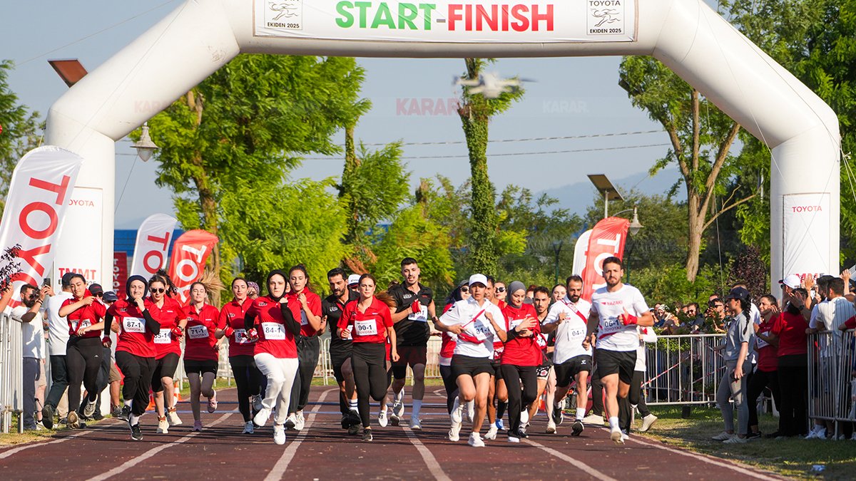 Toyota Türkiye'nin 21. Ekiden Yarışması'na 8.000 kişi katıldı
