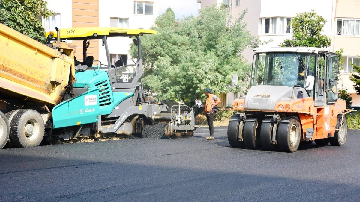 Giresun Belediyesi’nin asfalt atağı devam ediyor
