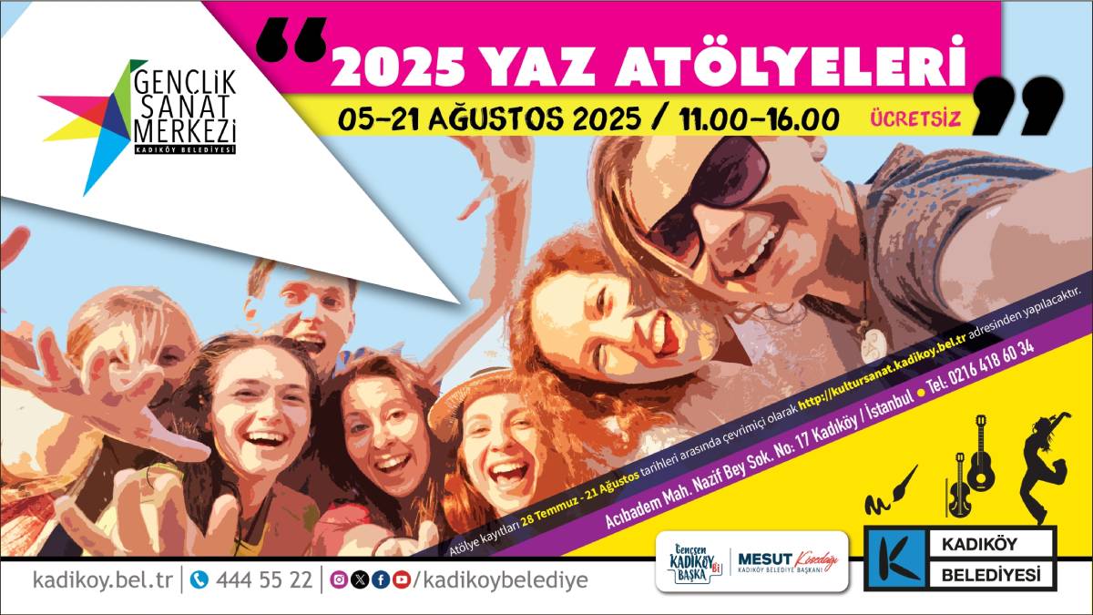 Kadıköy Belediyesinden gençlere yönelik yaz atölyeleri