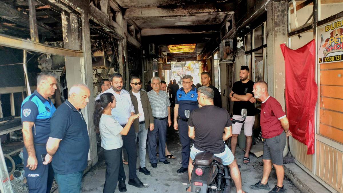 Başkan Vekili Yıldız'dan balıkçı pasajı esnafına geçmiş olsun ziyareti