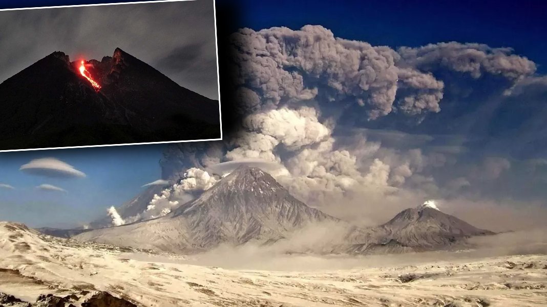 Rusya'da 8.8'lik deprem sonrası korkulan oldu: Kamçatka'daki Klyuchevskoy Yanardağı patladı