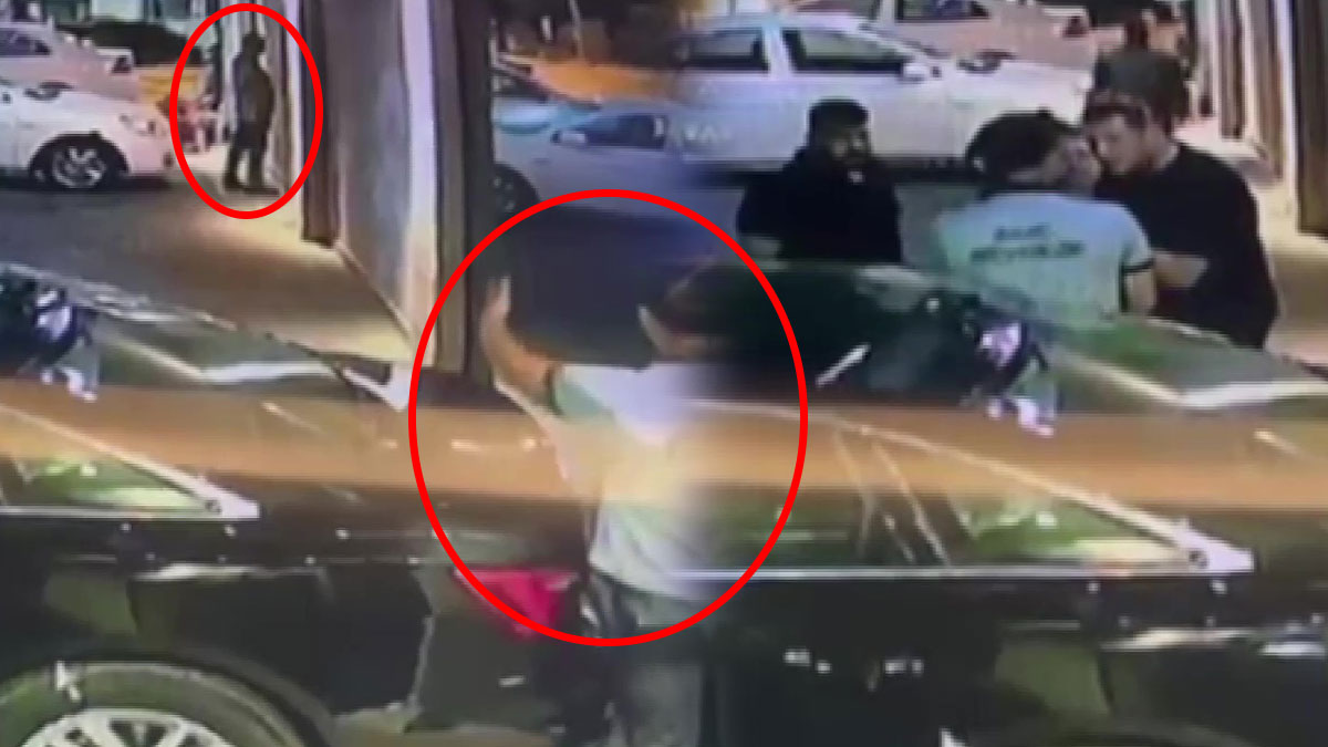 Binanın önüne tuvaletini yapan şahıslar güvenlik görevlisini dövdü! Mide bulandıran anlar kamerada