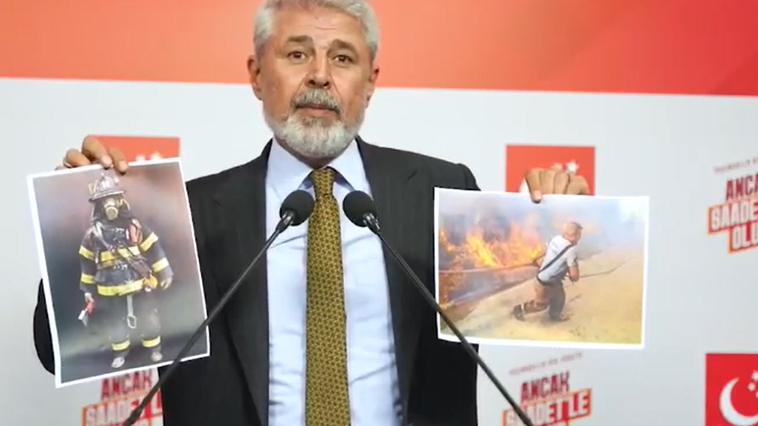 Saadet Partili Yılmaz iki fotoğrafla orman faciasına tepki gösterdi: İtibar tişörtle değil ekipmanla olur