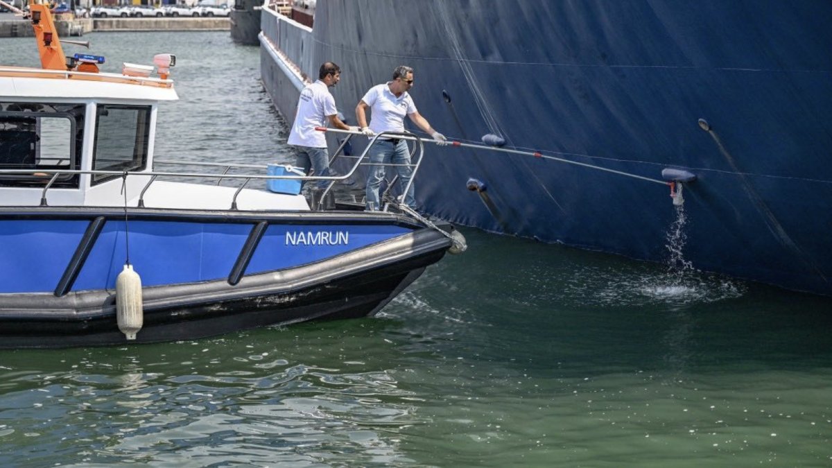 Mersin'de denizi kirleten 91 gemiye 300 milyon lira ceza