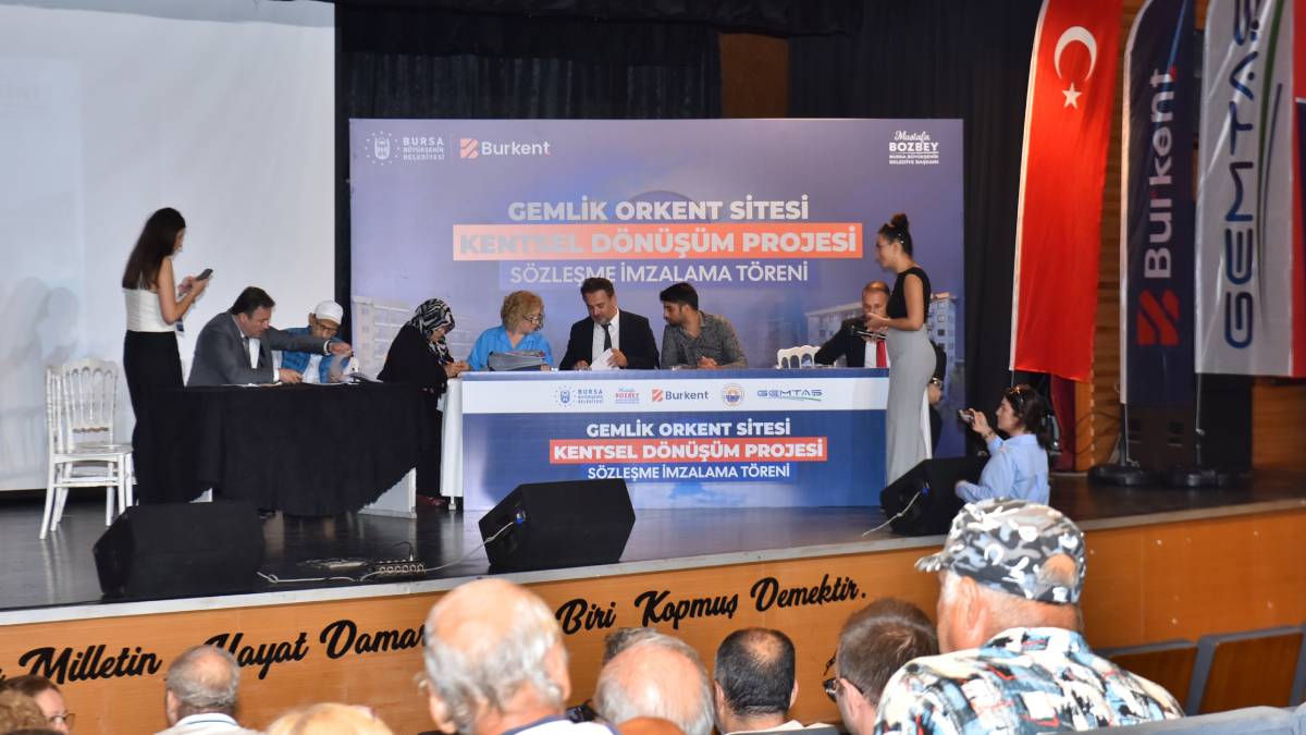 Orkent Sitesi Kentsel Dönüşüm Projesi’nde imzalar atıldı