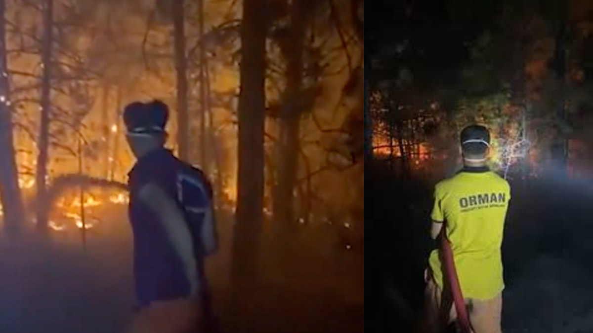 Tişörtlü yangın müdahalesine OGM'den açıklama: Elbiseler fazlasıyla dağıtıldı