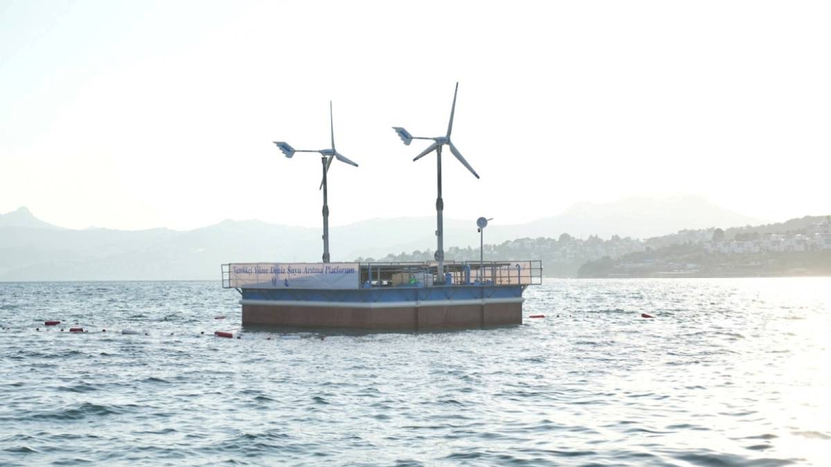 Bodrum Belediyesinden bir ilk: Yüzer Deniz Suyu Arıtma Platformu tanıtıldı