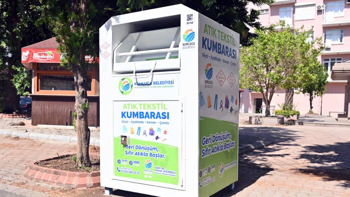Kumluca Belediyesinden sıfır atık hamlesi: 41 noktaya giysi kumbarası yerleştiriliyor!