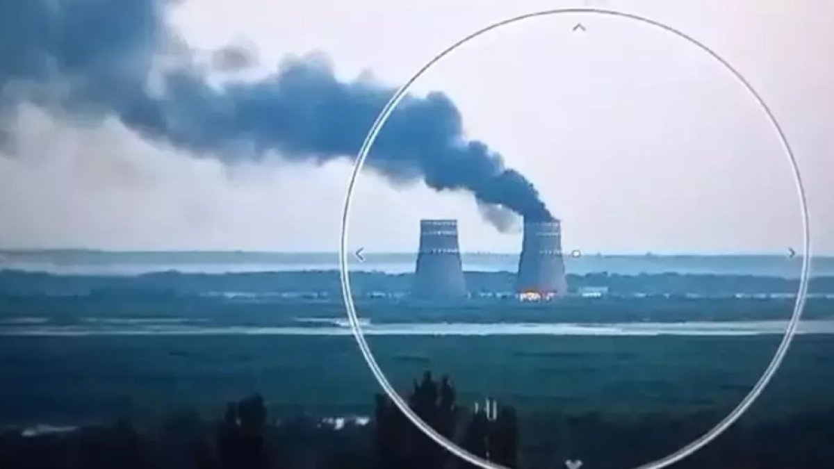 Ukrayna Rus hedeflerini vurdu! Zaporijya Nükleer Santrali'nde patlama