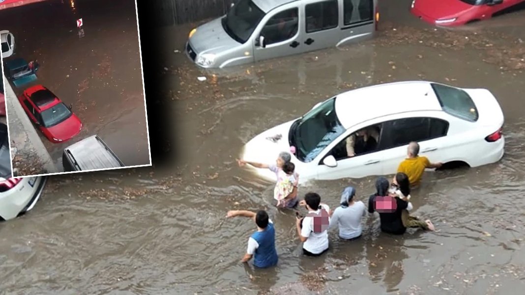 Denizli'de sağanak yağış felakete dönüştü: Alt geçitler göle döndü, vatandaşlar mahsur kaldı