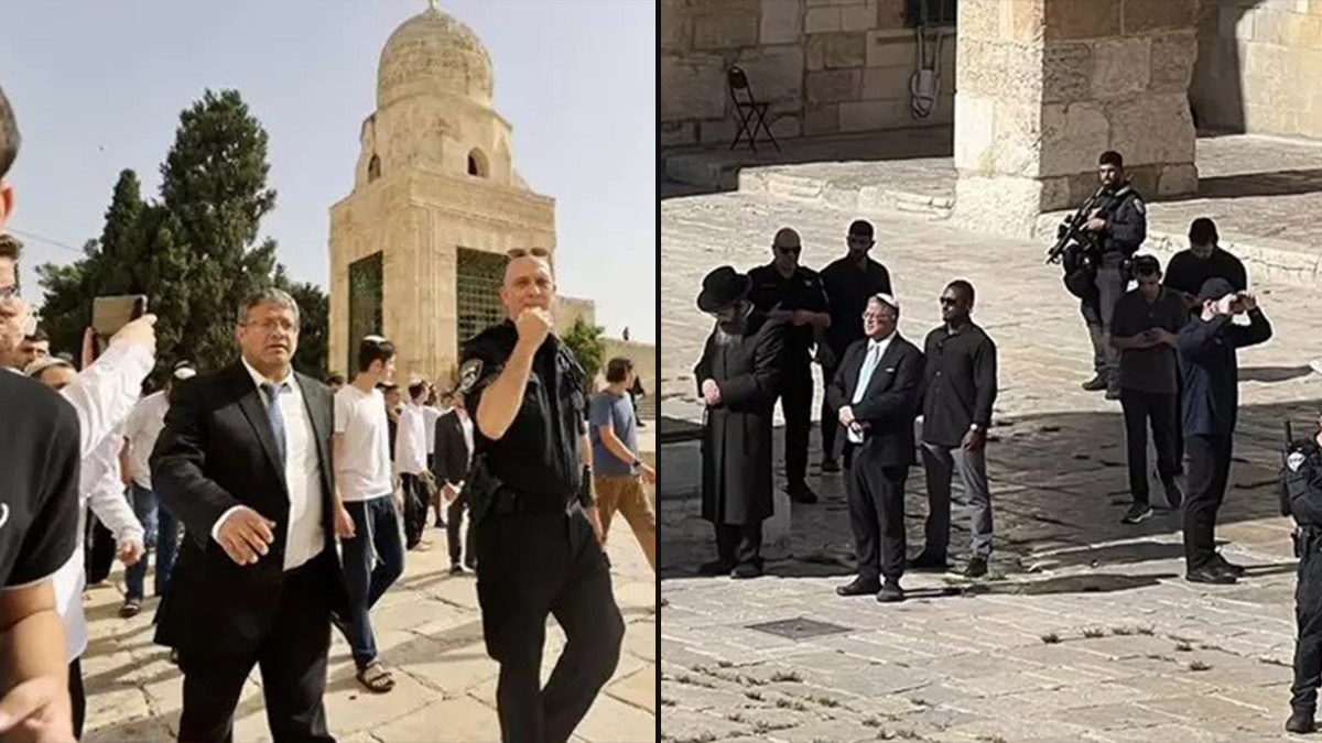 İsrail Ulusal Bakanı Ben-Gvir'den Mescid-i Aksa'ya baskın